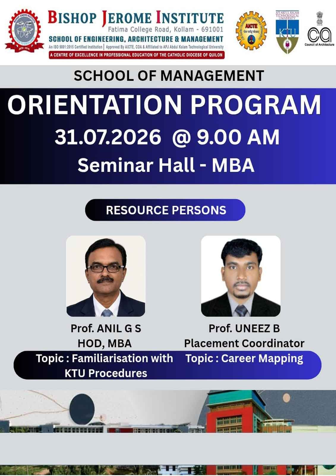 School of Management Host MBA Orientation Program 2026